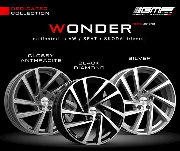 GMP ITALIA WONDER hliníkové disky 16" 5X100 SKODA VW SEAT TUV KBA – Obrázok 9